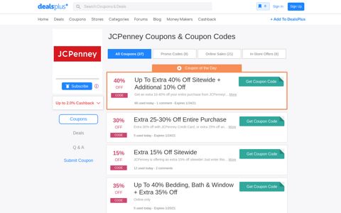$10 off $10 JCPenney Coupons, Promo Codes December 2020