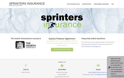 Sprinters Insurance - Sprinters Insurance