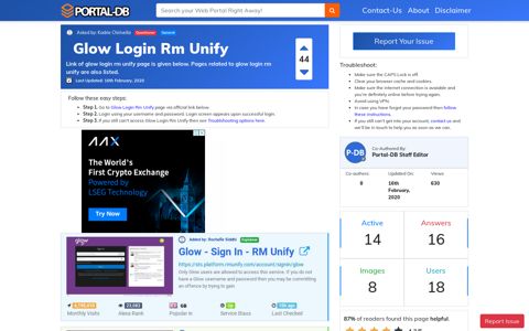 Glow Login Rm Unify - Portal-DB.live