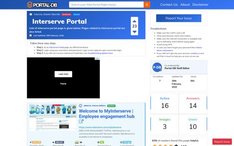 Interserve Portal