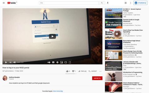 How to log in to your NISD portal - YouTube