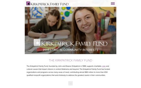 Kirkpatrick Family Fund: Homepage