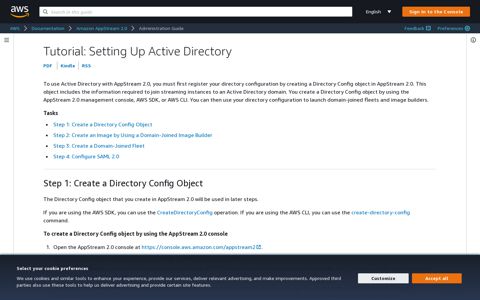 Tutorial: Setting Up Active Directory - Amazon AppStream 2.0