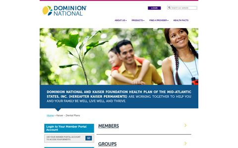 Home > Kaiser - Dental Plans - Dominion National