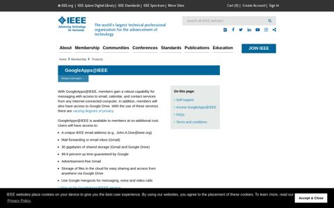 GoogleApps@IEEE - IEEE