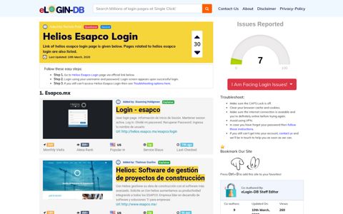 Helios Esapco Login