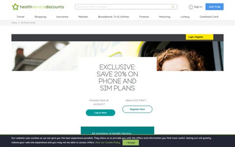 EE Perks Portal | Health Service Discounts | Over 2m Members