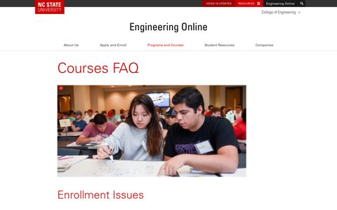 Courses FAQ | Engineering Online | NC State University