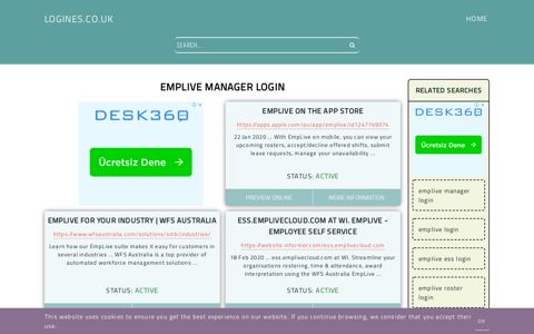 emplive manager login - General Information about Login