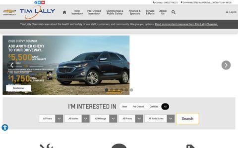 Tim Lally Chevrolet: Chevrolet Dealership in Warrensville ...