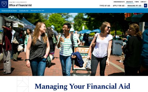 Managing Your Financial Aid | Emory University | Atlanta GA