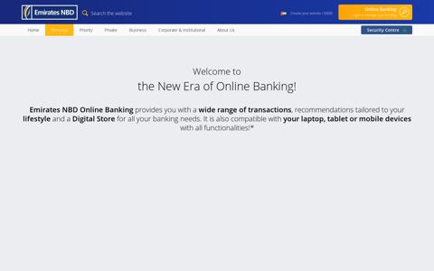 Emirates NBD Online Banking | Dubai & UAE