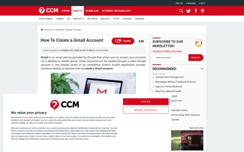 How To Create a Gmail Account - CCM
