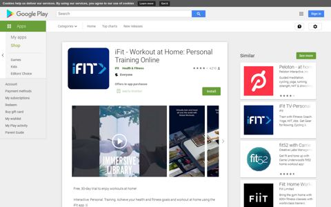 iFit - Personal Training Online: Workout at Home - Apps on ...