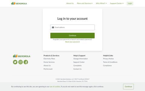 Access your Iberdrola Texas account