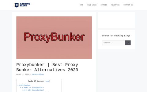 Proxybunker | Best Proxy Bunker Alternatives 2020