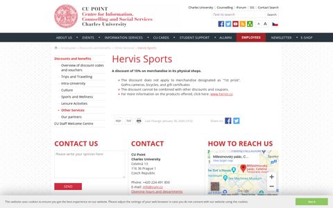 Hervis Sports - CU Point