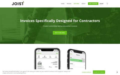 Free Invoice App Designed For Contractors - Joist
