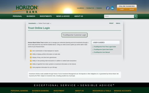 Online Login | Horizon Bank