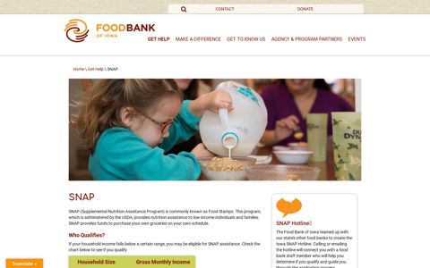 SNAP - Food Bank of Iowa