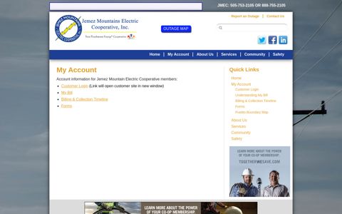 My Account | Jemez Mountains Electric Cooperative, Inc.