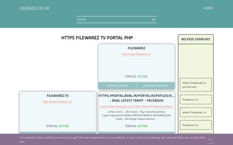 https filewarez tv portal php - General Information about Login