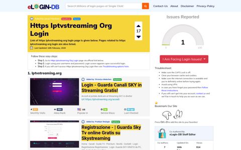 Https Iptvstreaming Org Login - A database full of login pages ...