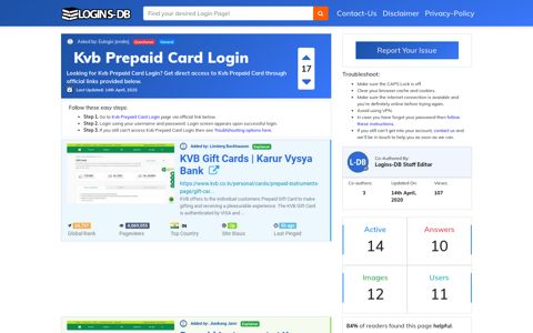 Kvb Prepaid Card Login - Logins-DB