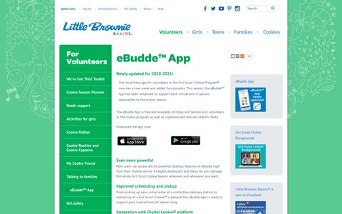 eBudde™ App | Little Brownie Bakers