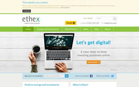 Ethex | Make Money Do Good | Positive Investing