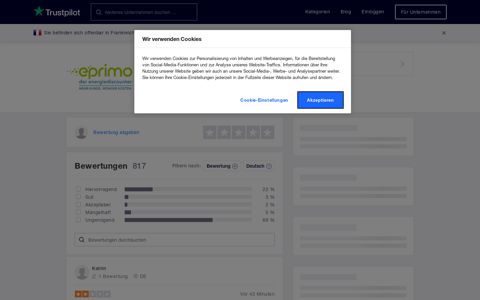 Bewertungen zu eprimo GmbH | Lesen Sie ... - Trustpilot