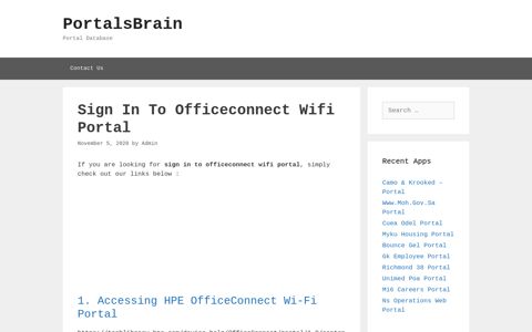 Sign In To Officeconnect Wifi - Accessing Hpe Officeconnect ...