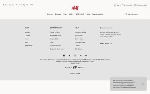 H&M Club Rewards & Offers