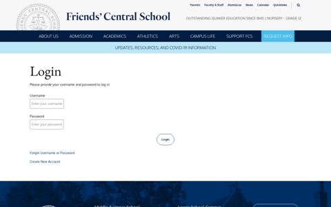 Login - Friends' Central School