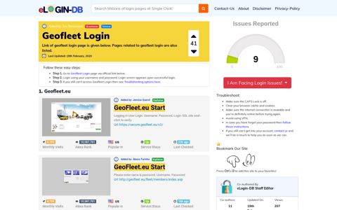 Geofleet Login - A database full of login pages from all over ...