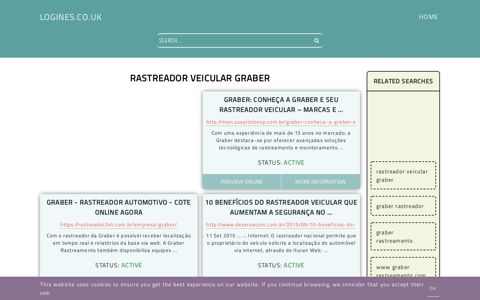 rastreador veicular graber - General Information about Login