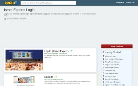 Israel Experts Login - Loginii.com