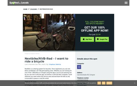 Nextbike/KVB-Rad Cologne - I want to ride a bicycle