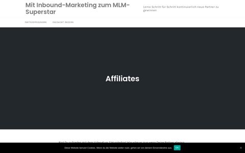 Affiliates – Mit Inbound-Marketing zum MLM-Superstar