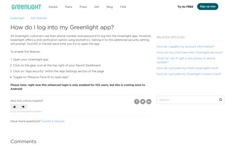 How do I log into my Greenlight App? – Greenlight