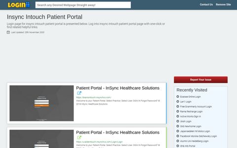 Insync Intouch Patient Portal - Loginii.com