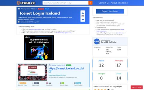 Icenet Login Iceland - Portal-DB.live
