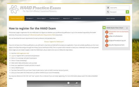 How to register for the HAAD Exam - Practice HAAD Exam