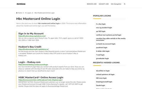 Hbc Mastercard Online Login ❤️ One Click Access - iLoveLogin