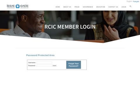 RCIC Member Login – ICCRC-CRCIC