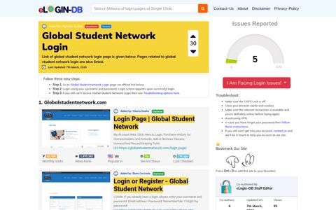 Global Student Network Login