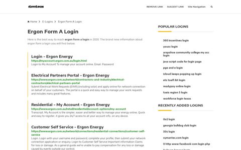 Ergon Form A Login ❤️ One Click Access - iLoveLogin