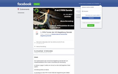 1. FIFA-Turnier der HS Magdeburg Stendal - Facebook