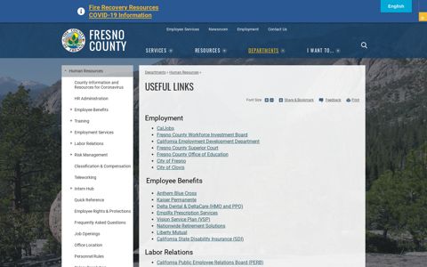 Useful Links | County of Fresno