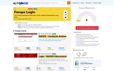 Faespe Login - A database full of login pages from all over the ...